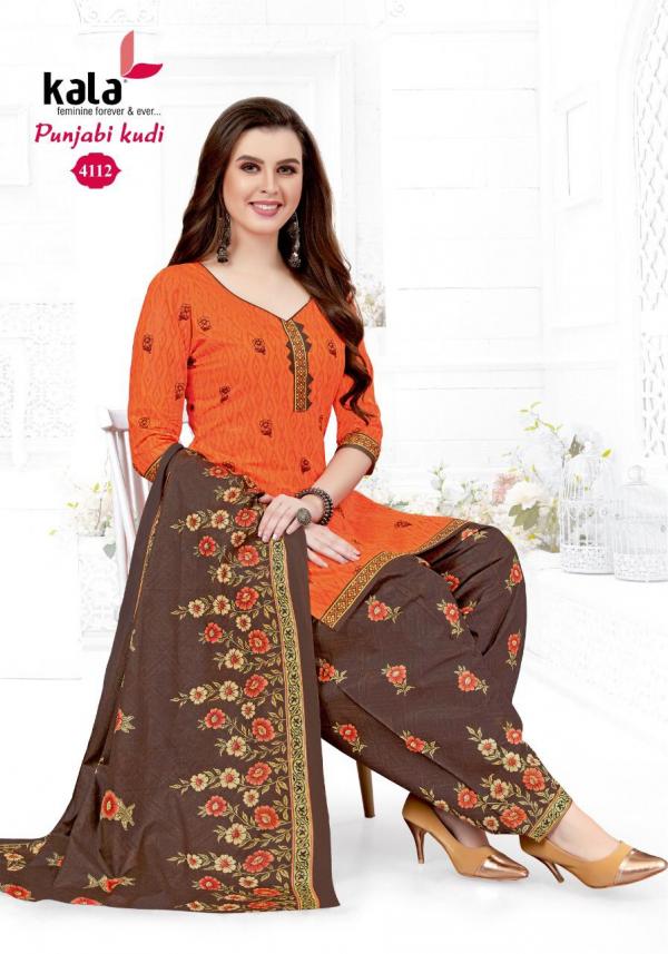 Kala Punjabi Kudi Vol-3 Cotton Designer Printed Patiyala Suit